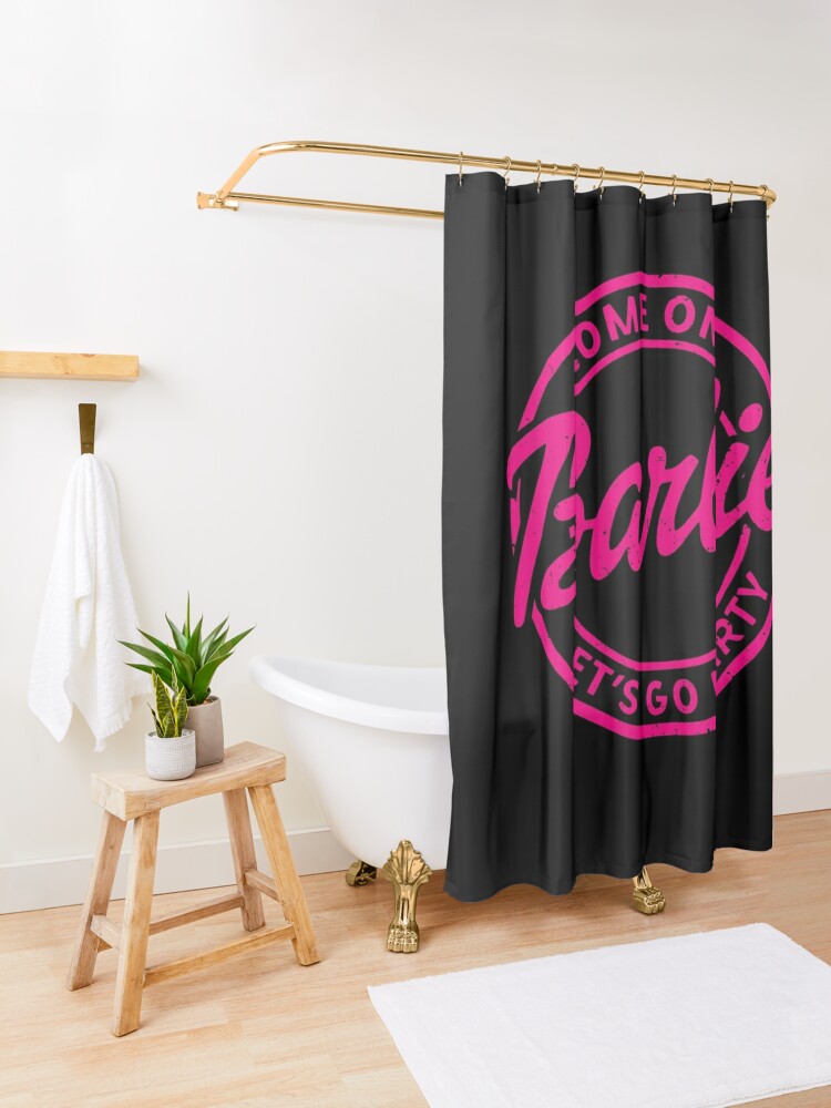 Discover Come on barbie lets go party Shower Curtain