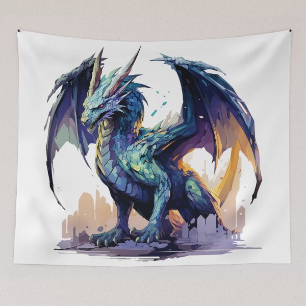 Item preview, City's Guardian: Massive Elder Crystal Dragon Art designed and sold by Christian Weiss.