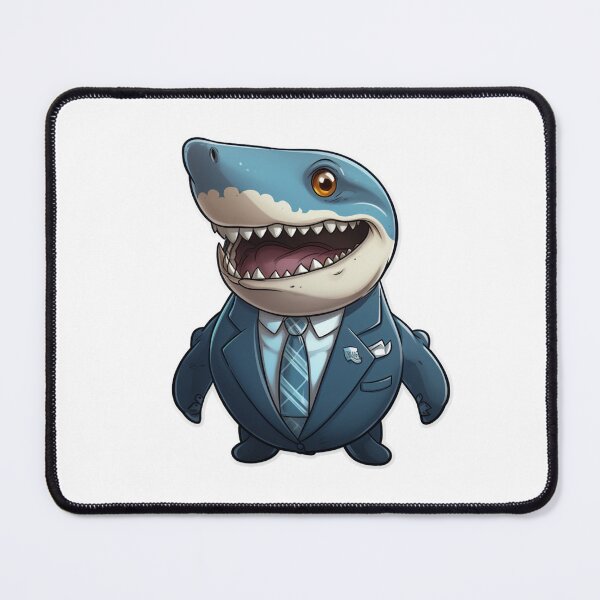 Item preview, Happy cartoon shark in suit and tie designed and sold by SmileshareShop.
