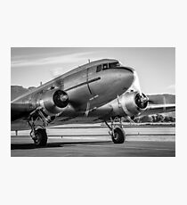 Vintage Plane - DC3 - Dakota - Retro Aeroplane - Airplane Photographic Print