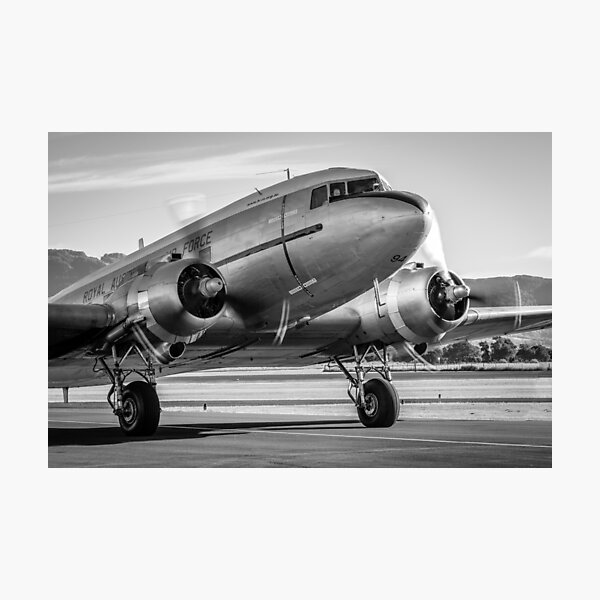 Item preview, Vintage Plane - DC3 - Dakota - Retro Aeroplane - Airplane designed and sold by MC-Photo.
