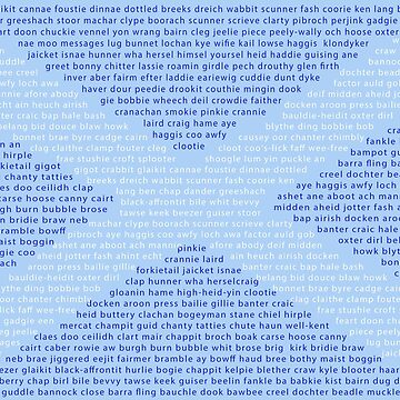 Artwork thumbnail, Scottish Words in a Saltire by Alternative Perspectives