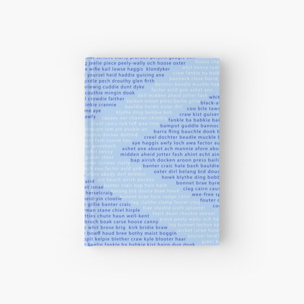 Scottish Words in a Saltire Hardcover Journal