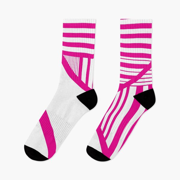 Item preview, Triangle Stripes in Magenta and White designed and sold by LAEC-Shop.