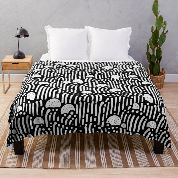 Item preview, Minimalistic Black and White Doodle Seamless Pattern designed and sold by aweartome.