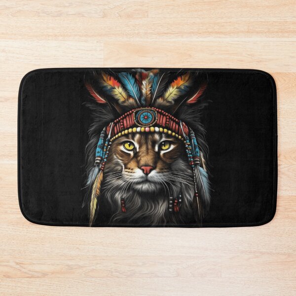 Item preview, Native indian cat  designed and sold by Sandiq Design.