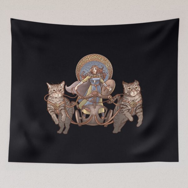 Item preview, Freya Driving Her Cat Chariot   	 designed and sold by rlxmltud82.