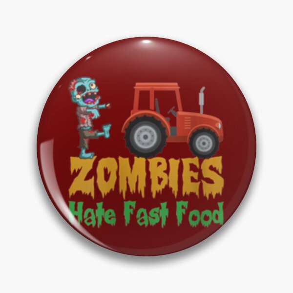 Item preview, Womens Zombies Hate Fast Food Funny Halloween Farmers VNeck      designed and sold by Kianbriseno.