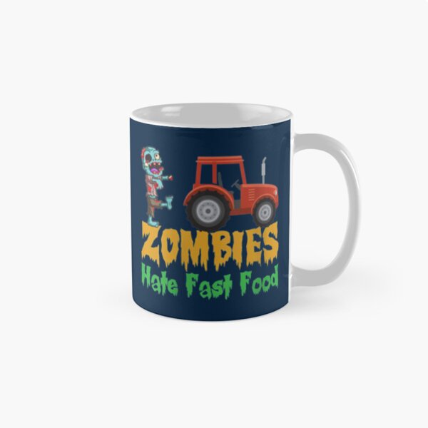 Item preview, Womens Zombies Hate Fast Food Funny Halloween Farmers VNeck      designed and sold by Kianbriseno.