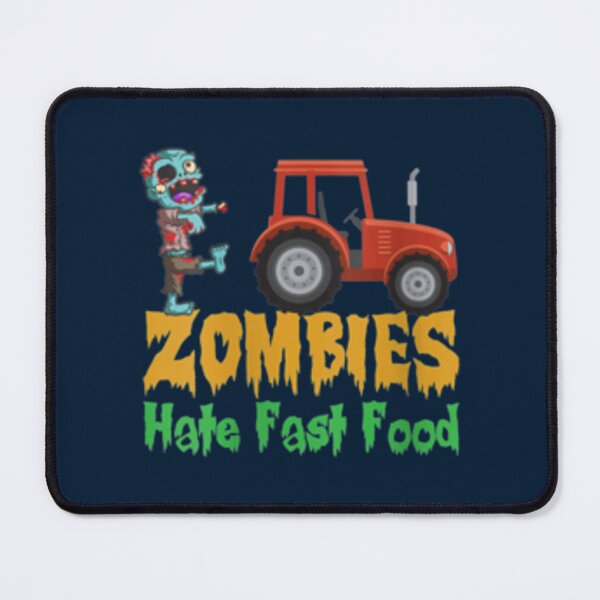 Item preview, Womens Zombies Hate Fast Food Funny Halloween Farmers VNeck      designed and sold by Kianbriseno.