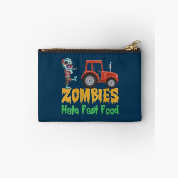 Item preview, Womens Zombies Hate Fast Food Funny Halloween Farmers VNeck      designed and sold by Kianbriseno.