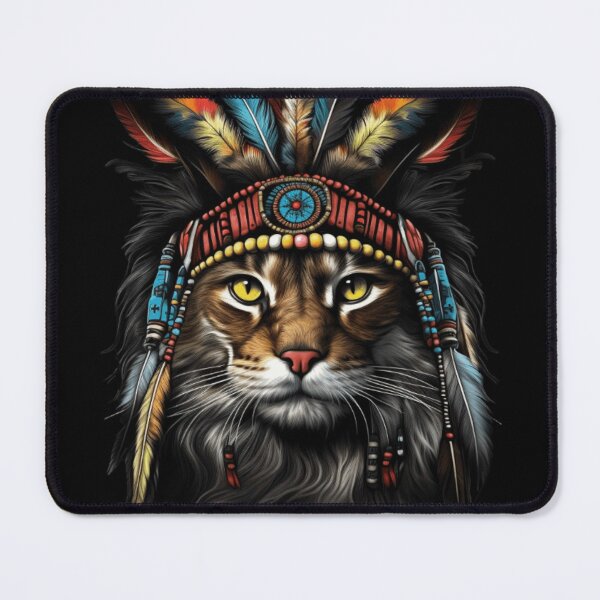 Item preview, Native indian cat  designed and sold by Sandiq Design.