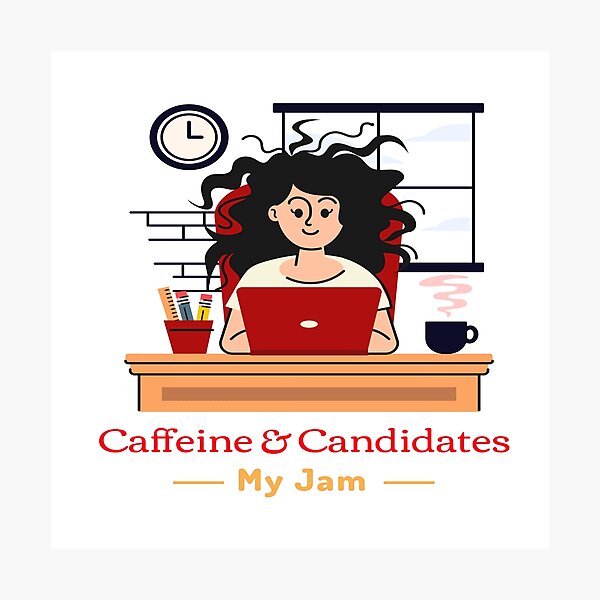 Item preview,  Recruiter -Caffeine & Candidates – My Jam designed and sold by joabaj.
