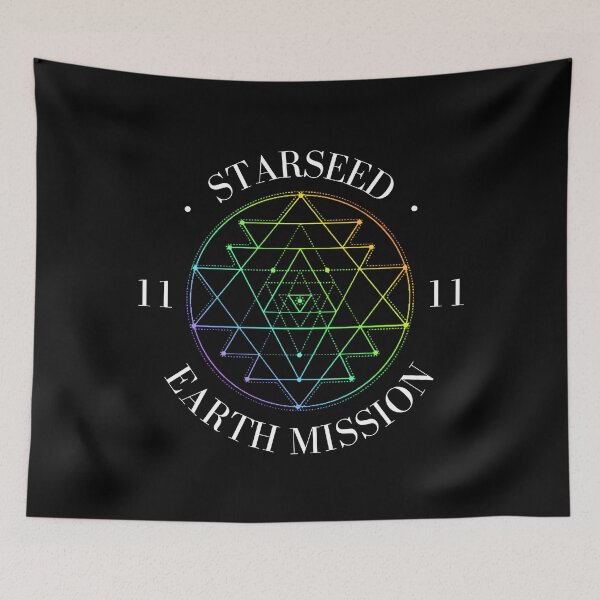 Item preview, Starseed Earth Mission 1111 Rainbow Sacred Geometry designed and sold by PlanetStarseed.