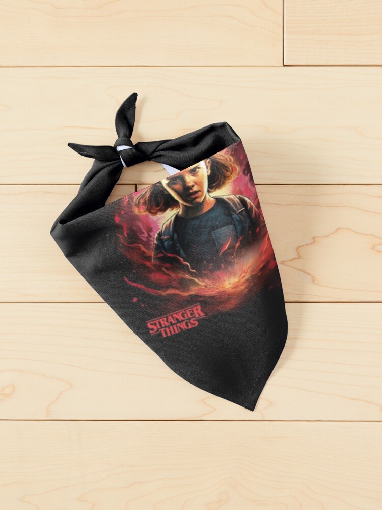 Thumbnail 2 of 6, Pet Bandana, Stranger Things art designed and sold by LLartstation.