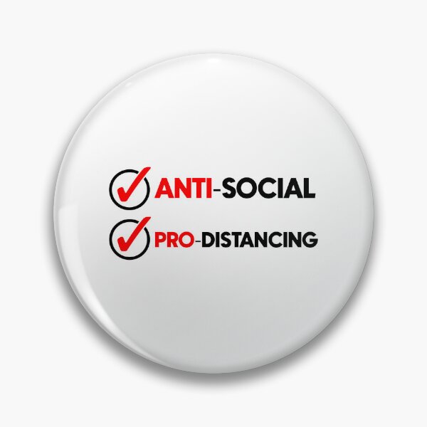 Item preview, Anti social pro distancing designed and sold by Bigilyy.
