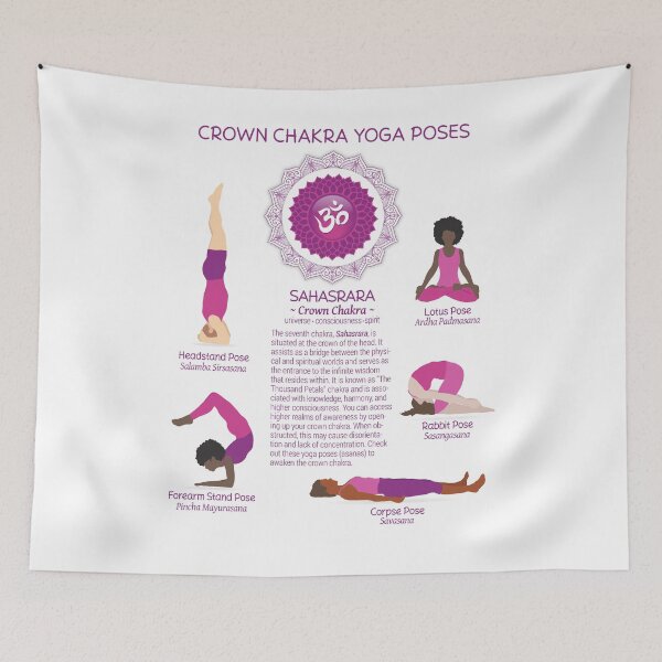 Artikelvorschau, Kronenchakra-Yoga-Posen – 81wb entworfen und verkauft von serenaking.