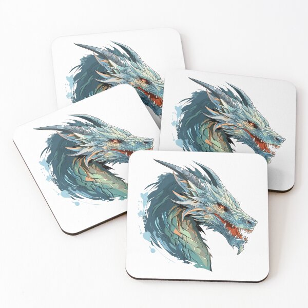 Item preview, Azure Majesty: Majestic Blue Dragon Art designed and sold by Christian Weiss.