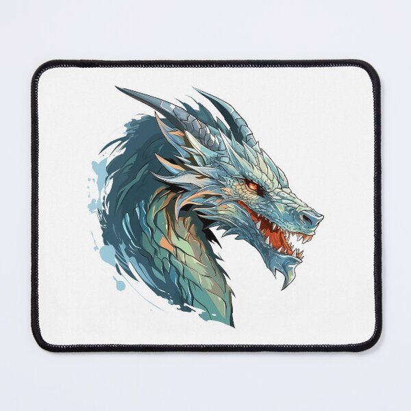 Item preview, Azure Majesty: Majestic Blue Dragon Art designed and sold by Christian Weiss.