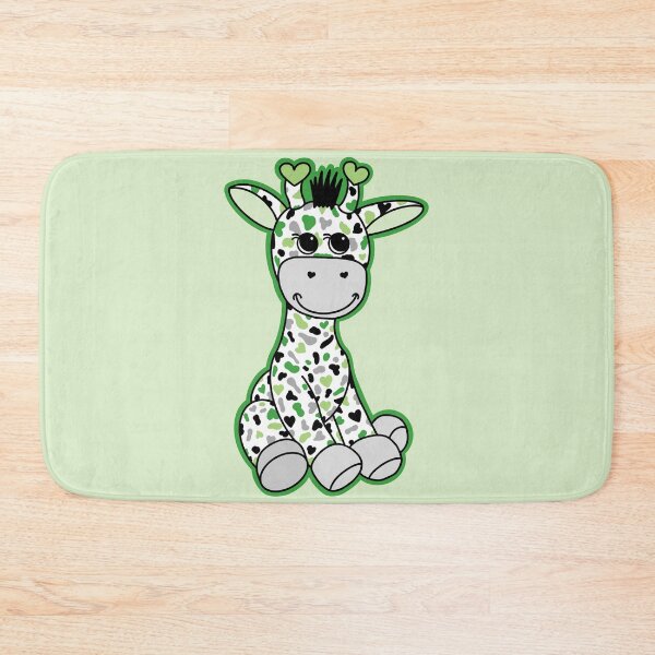 Item preview, Cute Aromantic Pride Flag Giraffe Green Gray Black White designed and sold by JoyfulJen.