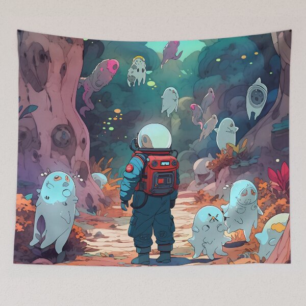 Item preview, Explore Infinity: Cosmic Digital Art and Astronauts in Space and Universe Illustrations designed and sold by InsaneLEDP.