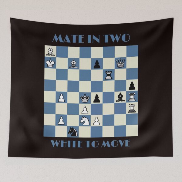 Item preview, Checkmate in two chess puzzle  designed and sold by ALEXANDRIBLAC.