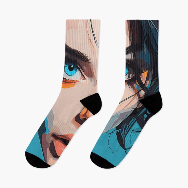 Item preview, AI painting of a woman with blue eyes designed and sold by Turnzart.