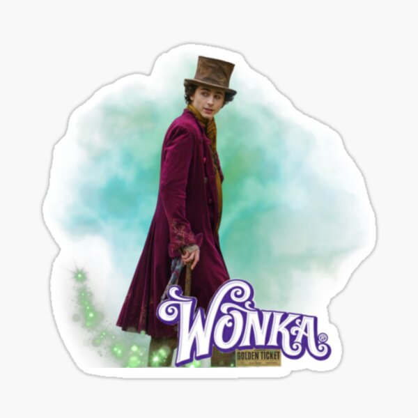 Willy Wonka Sticker for Sale by michaellee20056