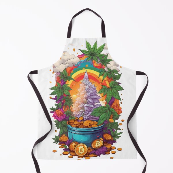 Item preview, Lucky Strikes BTC Crypto Marijuana Plant Rainbow Pot of Gold designed and sold by wojysmokes.