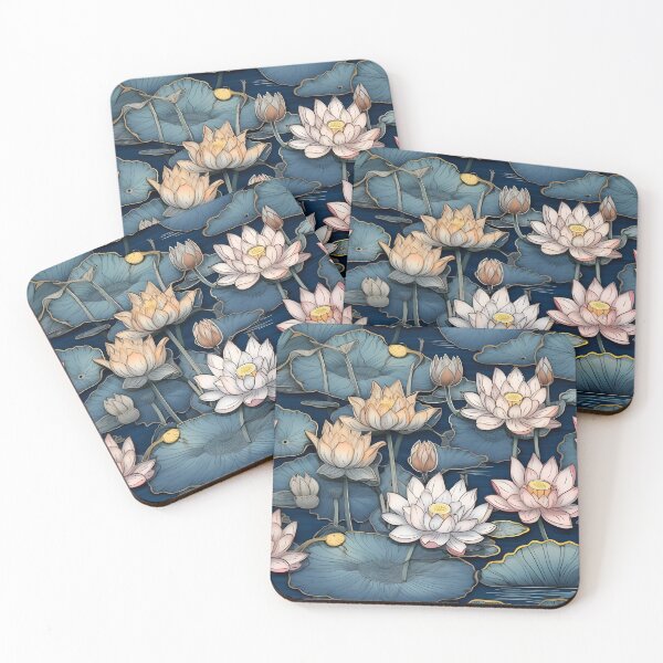 Item preview, White Lotus in the pond portrait designed and sold by EternityLoves.