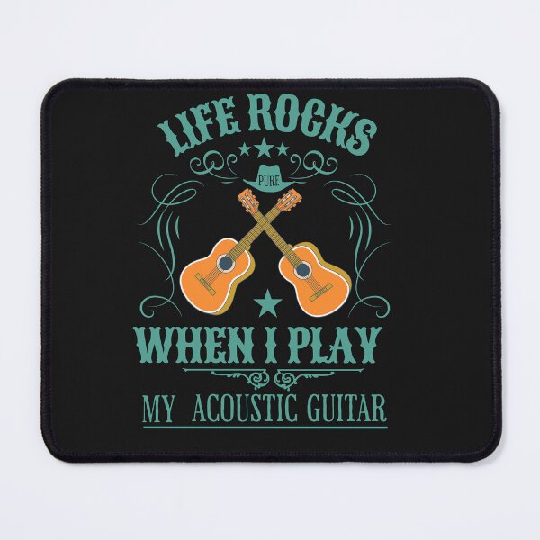 Item preview, Life Rocks When I Play My Acoustic Guitar designed and sold by GuitarNuts.