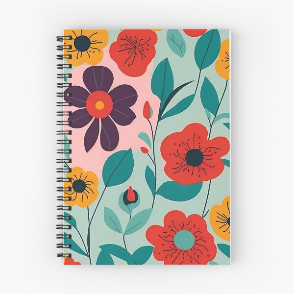 Item preview, minimalist colorful abstract floral repeating pattrens designed and sold by teerapol24.