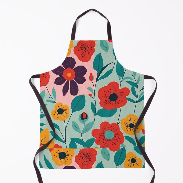 Item preview, minimalist colorful abstract floral repeating pattrens designed and sold by teerapol24.