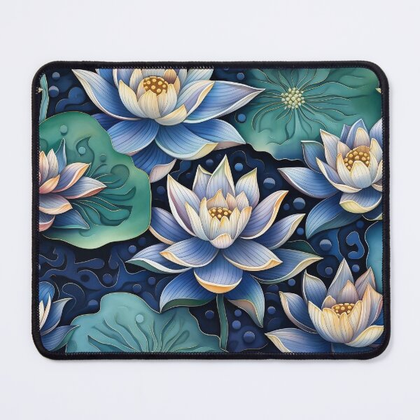 Item preview, Blue Lotus Seamless digital art  designed and sold by EternityLoves.