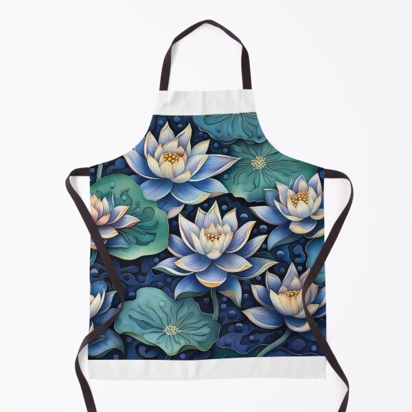 Item preview, Blue Lotus Seamless digital art designed and sold by EternityLoves.