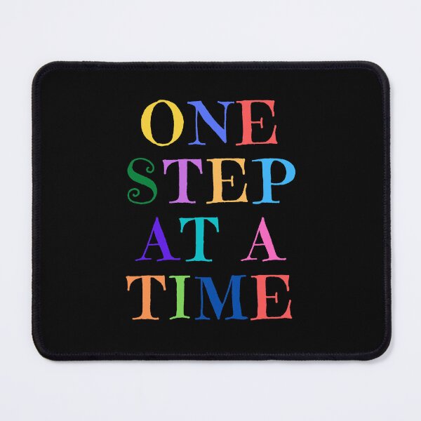 Item preview, One step at a time - Simple Motivational Multi coloured Serif designed and sold by AnwitaDe-ville.
