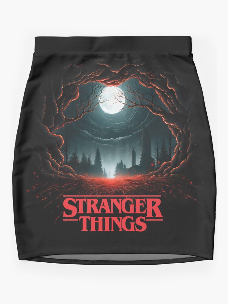 Thumbnail 3 of 4, Mini Skirt, Stranger Things art designed and sold by LLartstation.