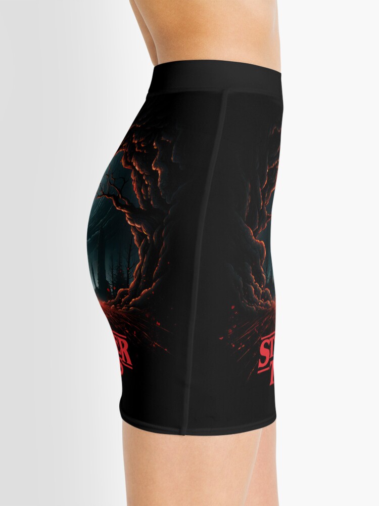 Thumbnail 2 of 4, Mini Skirt, Stranger Things art designed and sold by LLartstation.