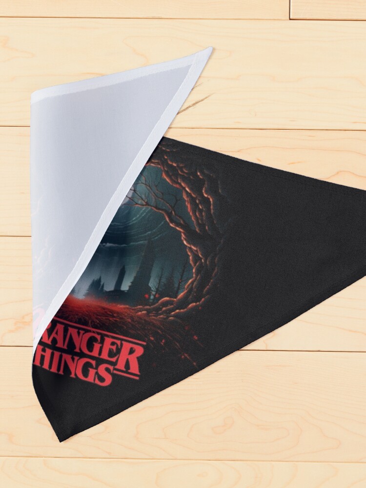 Thumbnail 4 of 6, Pet Bandana, Stranger Things art designed and sold by LLartstation.