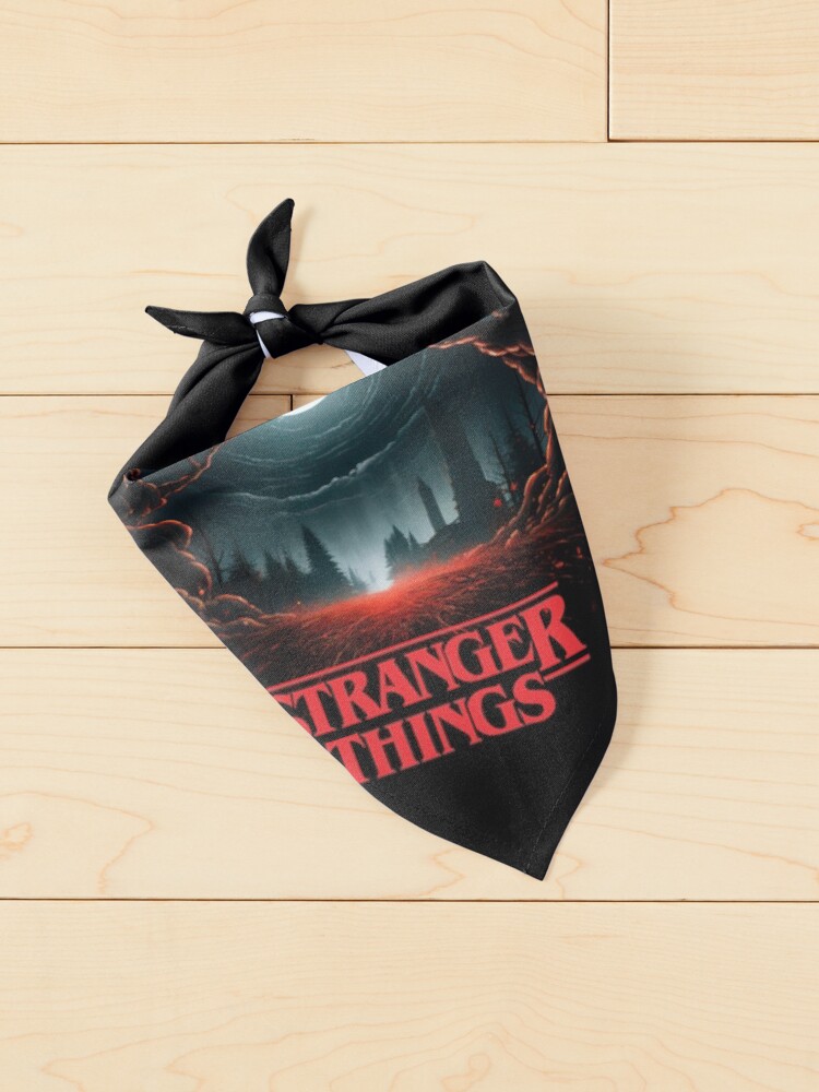 Thumbnail 2 of 6, Pet Bandana, Stranger Things art designed and sold by LLartstation.