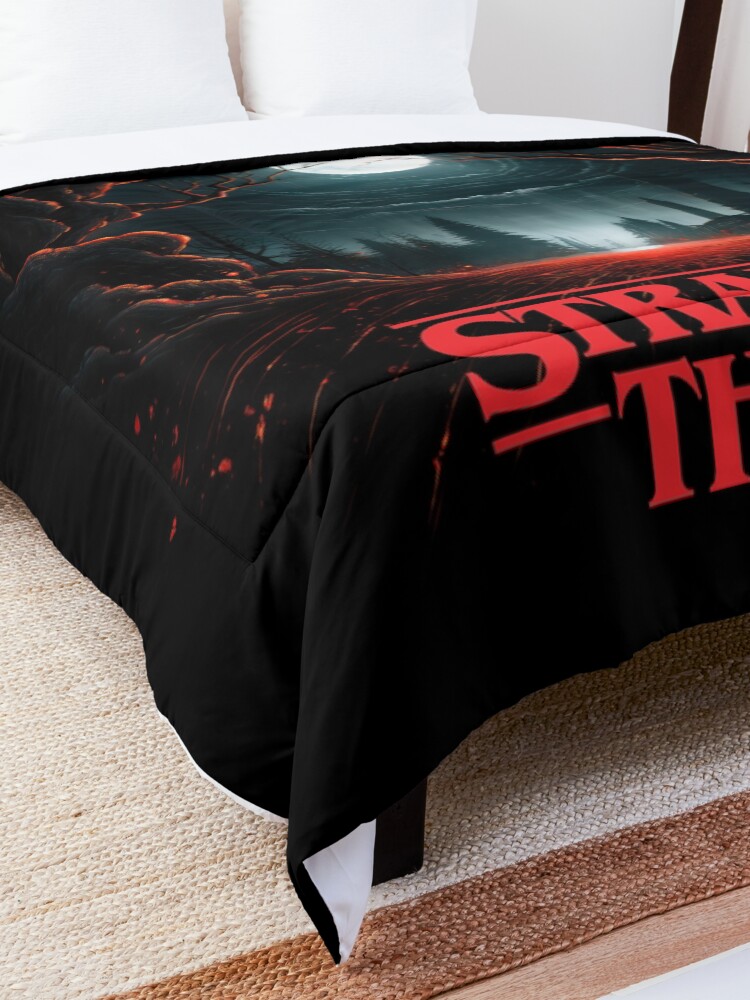 Thumbnail 5 of 6, Comforter, Stranger Things art designed and sold by LLartstation.