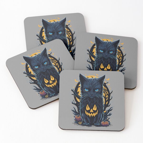 Item preview, Spooky Black Cat Loves Halloween designed and sold by Itaya Art.