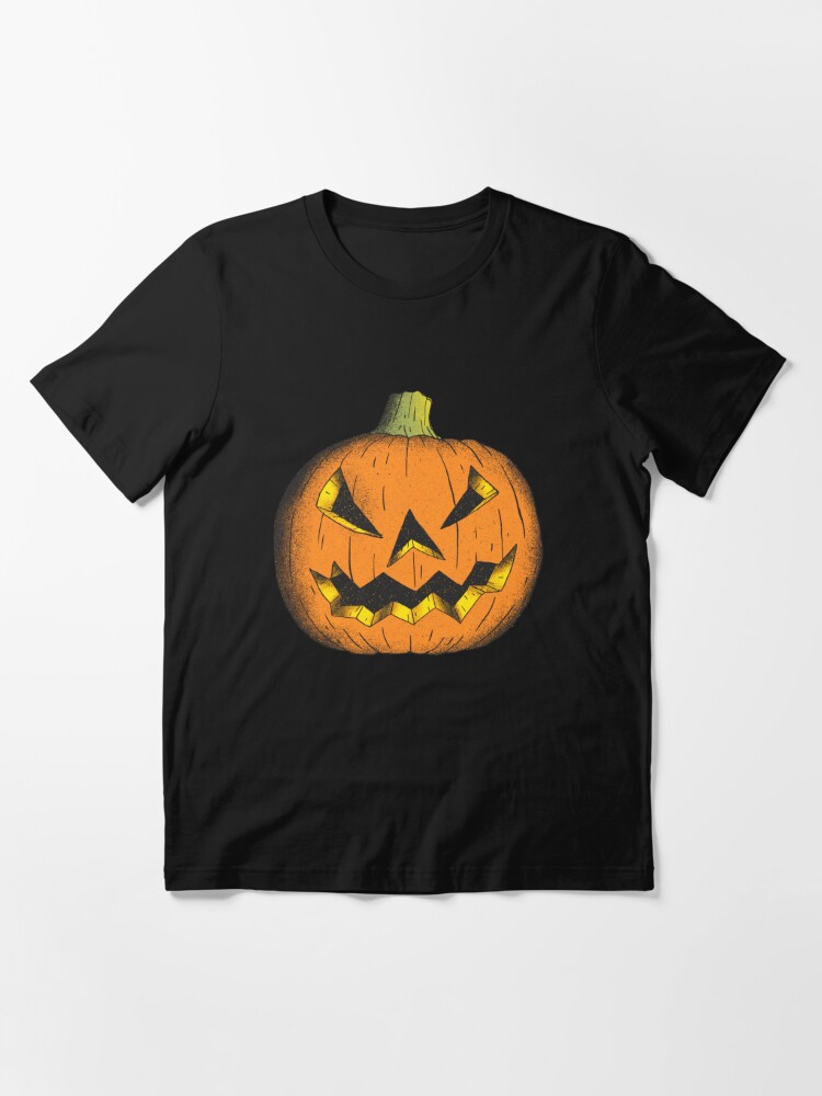 Halloween Spooky T-Shirt Haunted Jack-o'-Lantern House Orange Cotton Nice  Mens L