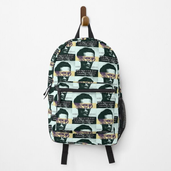 Item preview, Aldous Leonard Huxley portrait and quote: We live together, we act on, and react to, one another designed and sold by artbleed.