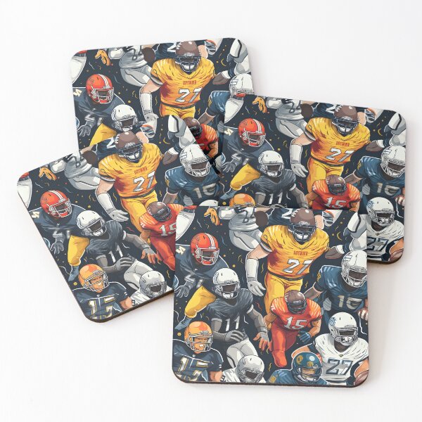 Item preview, Don your face paint, bring out the foam fingers, and grab your lucky socks. Let the kickoff season extravaganza unfold!—Autumn Football Kickoff Fall Design Pattern Committee designed and sold by ignasirus.