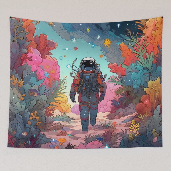 Item preview, Explore Infinity: Cosmic Digital Art and Astronauts in Space and Universe Illustrations designed and sold by InsaneLEDP.