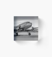 Vintage Plane - DC3 - Dakota - Retro Aeroplane - Airplane Acrylic Block