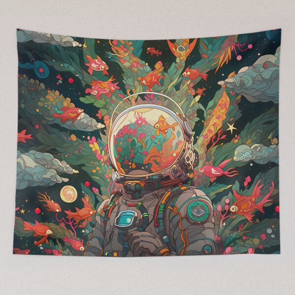 Item preview, Explore Infinity: Cosmic Digital Art and Astronauts in Space and Universe Illustrations designed and sold by InsaneLEDP.