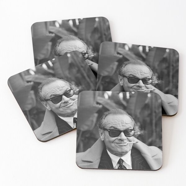 Item preview, Jack Nicholson Smoking a Cigarette, Black and White Vintage Photo designed and sold by modernretro.