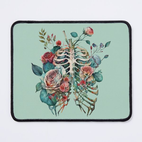 Item preview, Floral Anatomy: A Ribcage Full of Watercolor Roses designed and sold by EmeraldeaArt.